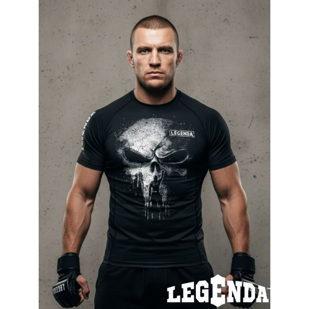 Рашгард с коротким рукавом LEGENDA Каратель черный