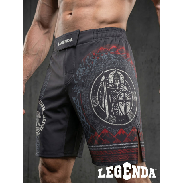 Шорты MMA LEGENDA Варяги 2 черные