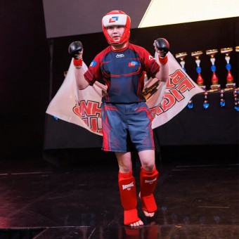 Детский рашгард New Armor СОЮЗ ММА (14 лет) красный