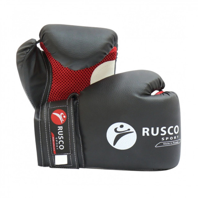 Детские боксерские перчатки Rusco 4 oz черные