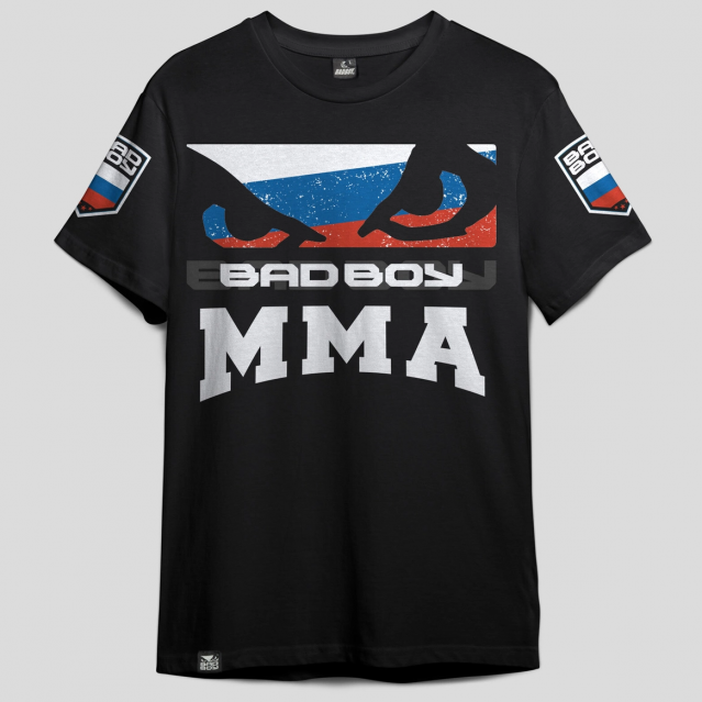 Футболка Bad Boy World MMA RUSSIA черная