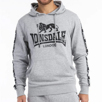 Толстовка мужская с круглым вырезом LONSDALE GLESPIN Marl Grey/Black