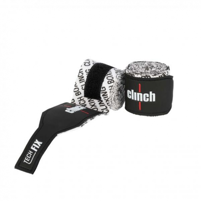 Бинты боксерские 4,5м Clinch Tech Fix эластичные белые