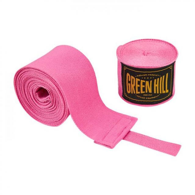 Бинты боксерские 3,5м Green Hill Flexfit эластичные розовые