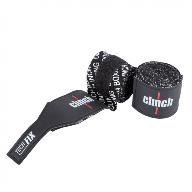 Бинты боксерские 4,5м Clinch Tech Fix эластичные черные