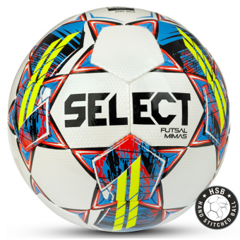 Мяч футзальный SELECT Futsal Mimas р.4 FIFA Basic 32 пан., ПУ, ручная сшивка, бел-сине-красный