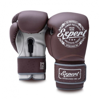 Боксерские перчатки FIGHTEXPERT Vintage Fusion коричневый 14 oz