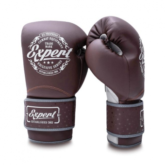 Боксерские перчатки FIGHTEXPERT Vintage Fusion коричневый 14 oz