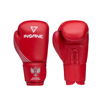 Боксерские перчатки INSANE RBF красные 10 OZ