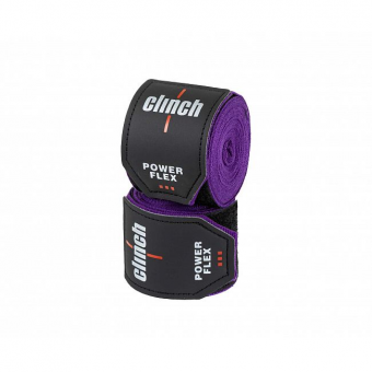 Бинты боксерские Clinch Hand Wrap Power Flex эластичные фиолетовые