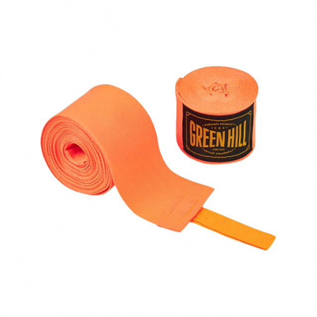 Бинты боксерские 3м Green Hill Flexfit эластичные оранжевые