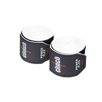 Бинты боксерские 2,55м Clinch Hand Wrap Power Flex эластичные белые