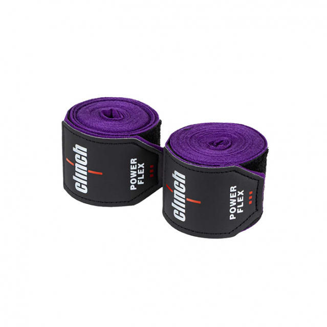 Бинты боксерские Clinch Hand Wrap Power Flex эластичные фиолетовые