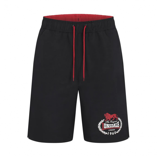 Шорты LONSDALE VENTNOR Black-Red-White