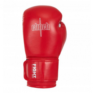 Боксерские перчатки Clinch Fight 3.0 красно-белые 10 oz