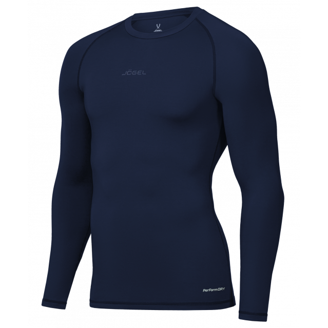 Футболка компрессионная с длинным рукавом Jogel PerFormDRY Baselayer Tee LS 2 темно-синий