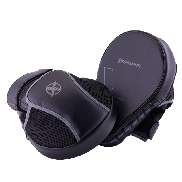 Тренерские лапы FIGHTEXPERT CM25 кожзам черный 25x20x6х4 см