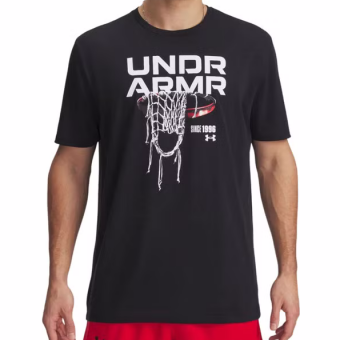 Футболка Under Armour UA M 60/40s Hoops Net SS черный р.L Футболка Under Armour UA M 60/40s Hoops Net SS черный р.L