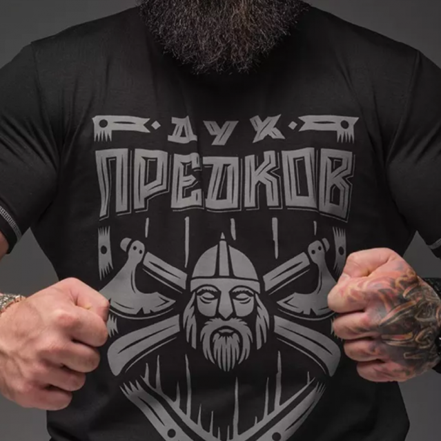 Футболка Дух предков черная Топоры