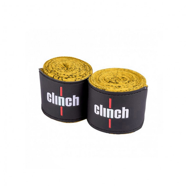 Бинты боксерские 3,5м Clinch Tech Fix эластичные желтые