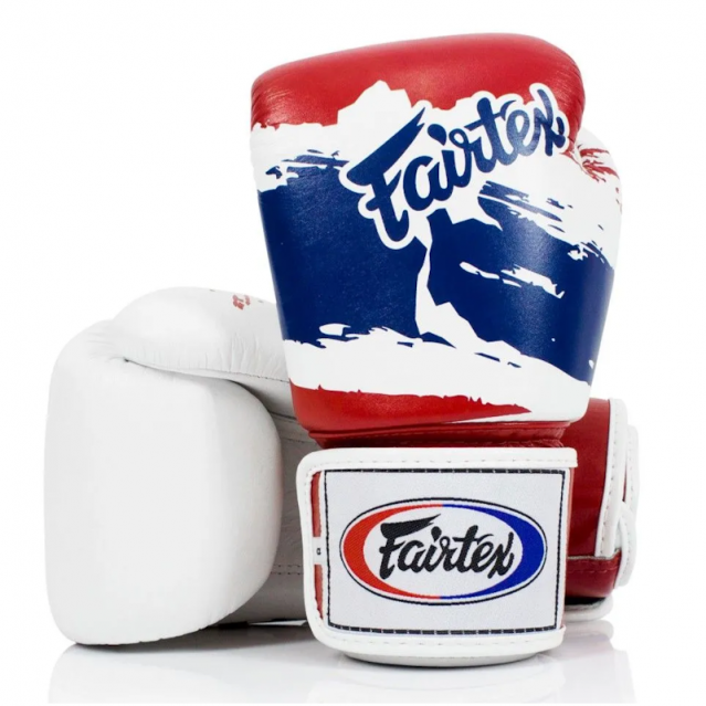 Боксерские перчатки Fairtex кожаные BGV1 Thai Pride 16 Oz