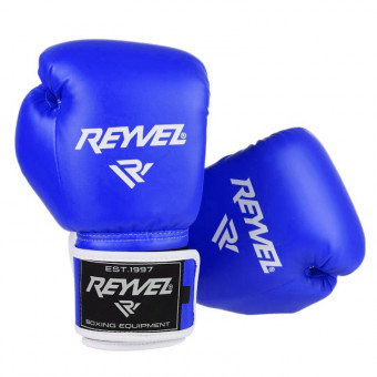 Боксерские перчатки Reyvel 10 oz винил 80 синие