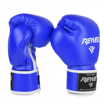 Боксерские перчатки Reyvel 10 oz винил 80 синие