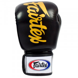 Боксерские перчатки Fairtex BGV19 Tight Fit Deluxe Black 16 Oz