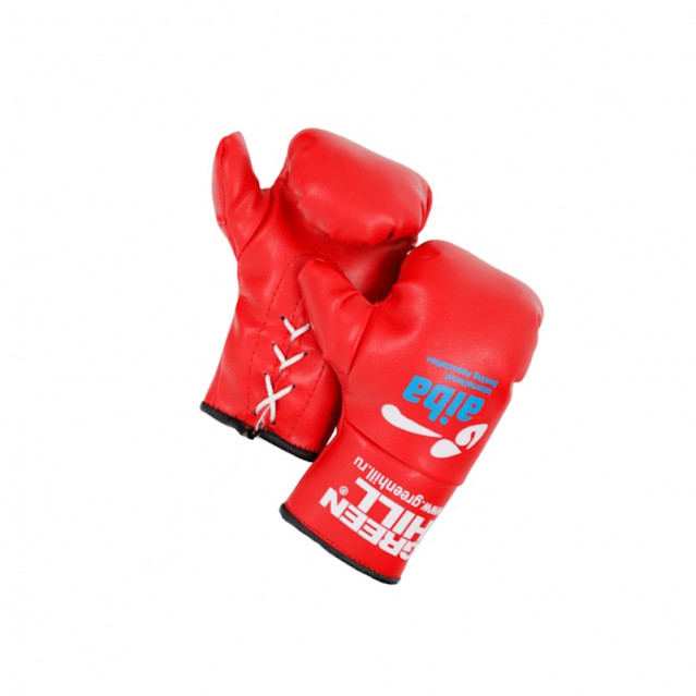 Сувенирные боксерские перчатки GreenHill AIBA красные