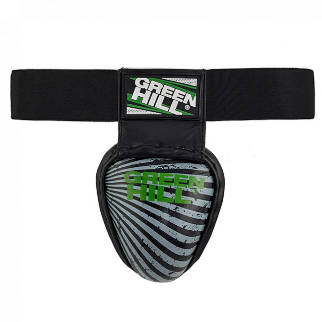 Защита паха Green Hill для тайского бокса IRON черная