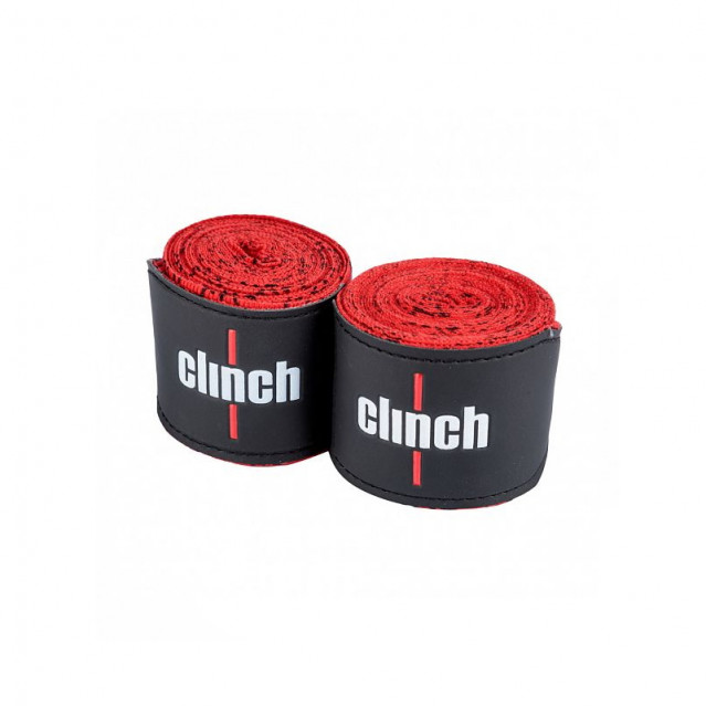 Бинты боксерские 3,5м Clinch Tech Fix эластичные красные