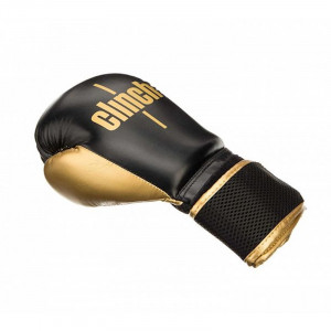 Боксерские перчатки Clinch Aero 12 oz черно/золотые