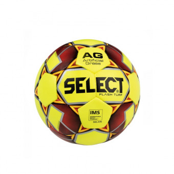 Мяч футбольный SELECT Flash Turf IMS 810708 р.5 желтый/красный/серый